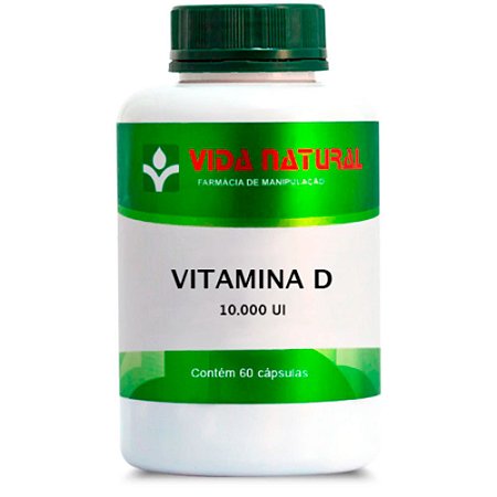 Vitamina D 10.000UI 60 Cápsulas - Vida Natural