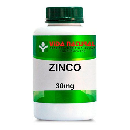 Zinco 30mg  - Vida Natural