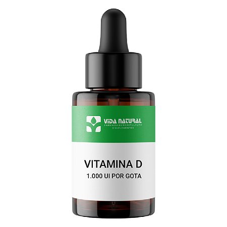 Vitamina D 1.000UI Por Gota - Vida Natural