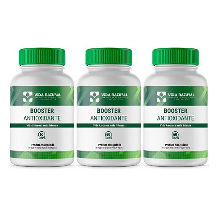 Booster Antioxidante Avançado 60 Doses - Prevenção do Envelhecimento | Leve 3 pague 2