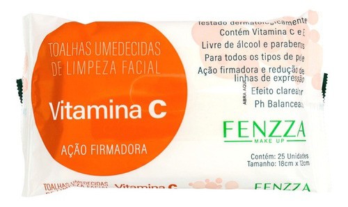 Lenço Demaquilante Vitamina C - Fenzza