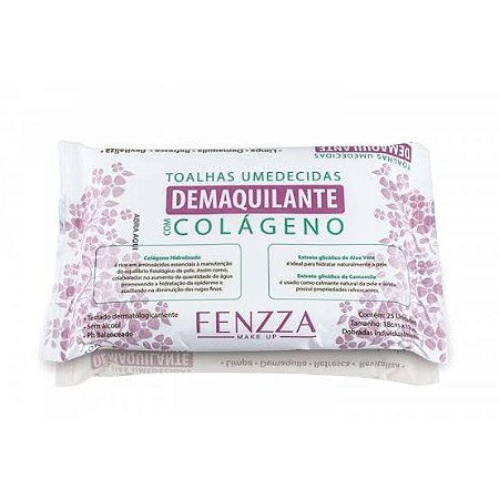 Lenço demaquilante com colageno - Fenzza