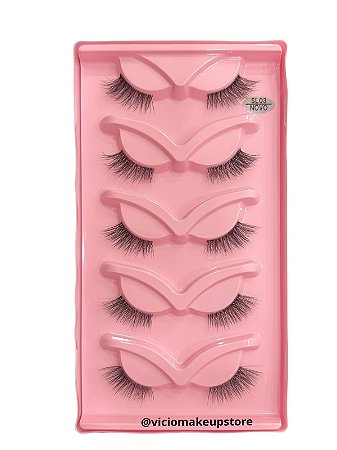 Cílios Postiços 5 pares Fox Eyes - SL03