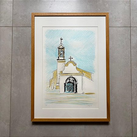 Carybé - litogravura 70x50cm - "Igreja"
