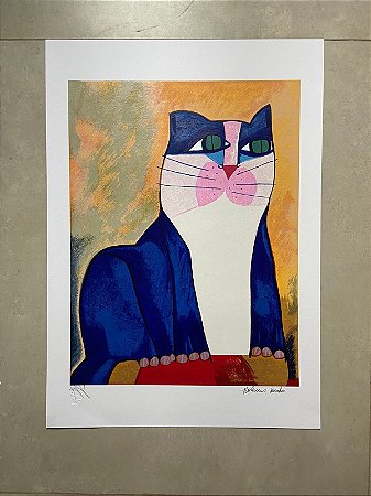 Aldemir Martins - serigrafia 70x50cm - Gato