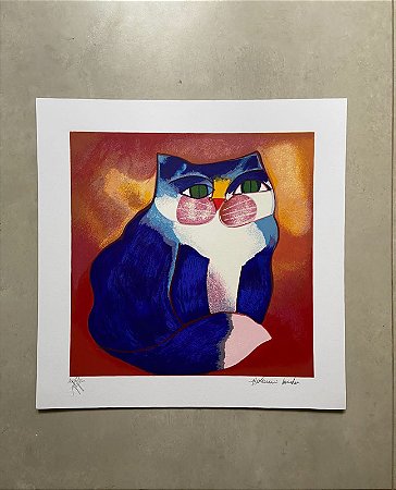 Aldemir Martins - serigrafia 50x50cm - Gato