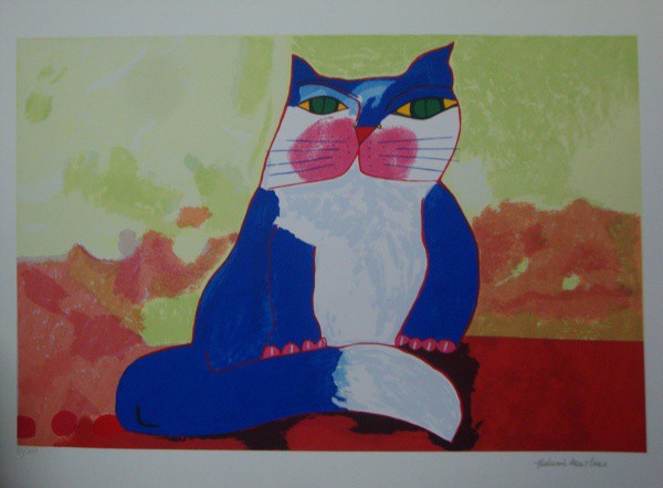 Aldemir Martins - serigrafia 50x70cm - Gato