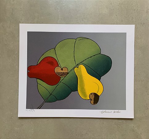 Aldemir Martins - serigrafia 37x46cm - Frutas