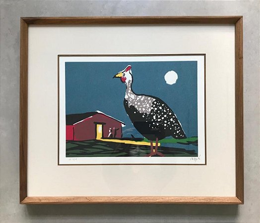 Carybé - serigrafia 35x50cm - Galinha D'Angola