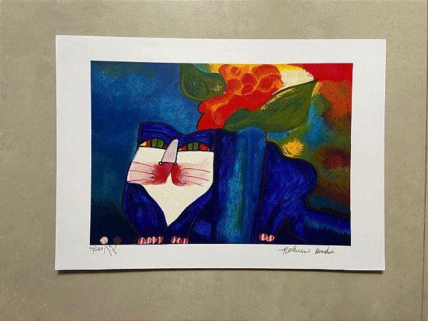 Aldemir Martins - serigrafia 35x50cm - Gato