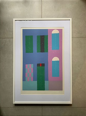 Alfredo Volpi - serigrafia 96x66cm - "Fachada"
