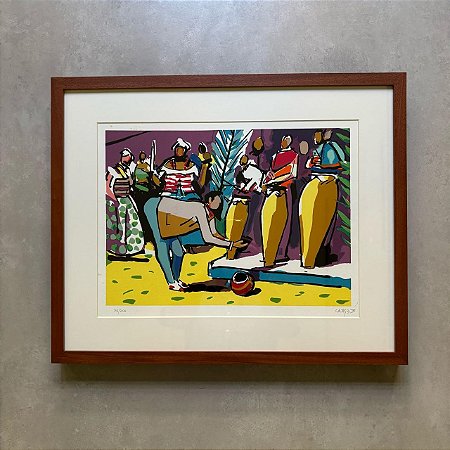 Carybé - serigrafia 35x50cm - 'Candomblé'