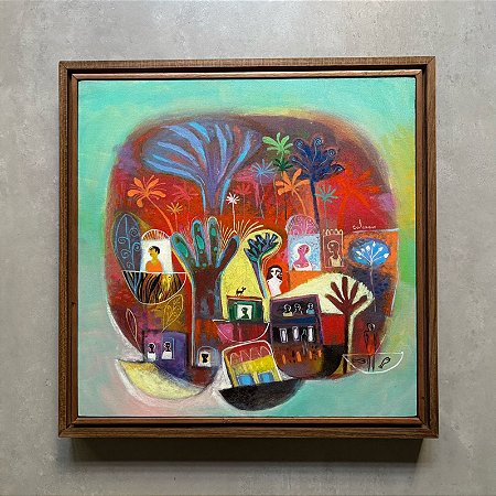 Jorge Galeano - acrílica sobre tela - 40x40cm - "Cais"