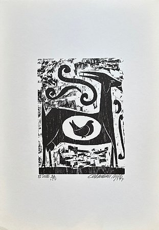 Calasans Neto - xilogravura 25x20cm - ilustrações para "Tieta do Agreste"