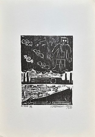 Calasans Neto - xilogravura 25x20cm - ilustrações para "Tieta do Agreste"