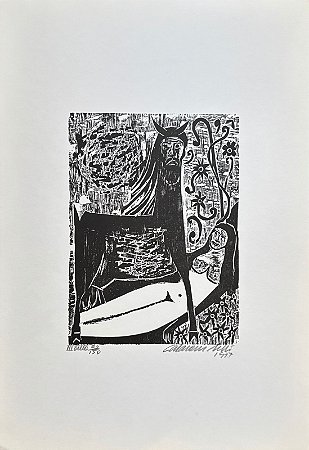 Calasans Neto - xilogravura 25x20cm - ilustrações para "Tieta do Agreste"