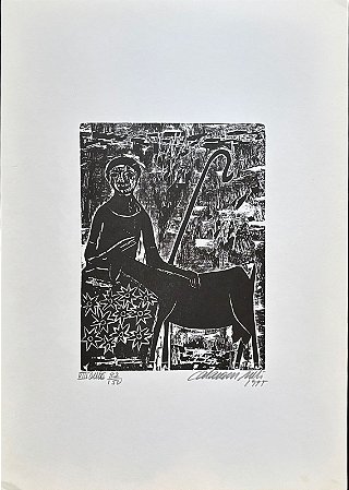 Calasans Neto - xilogravura 25x20cm - ilustrações para "Tieta do Agreste"