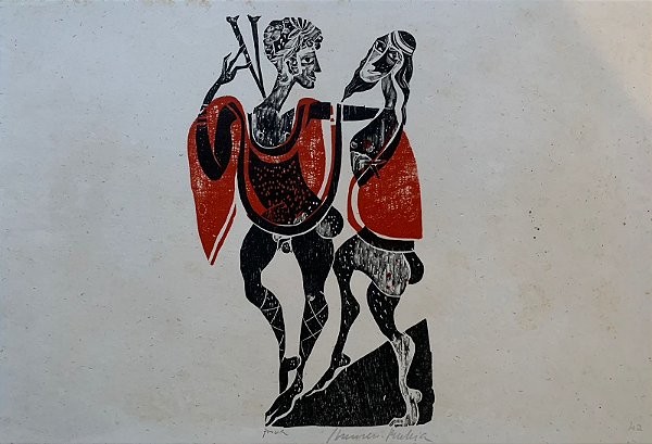 Hansen Bahia - xilogravura 35x45cm