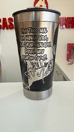 Copo Térmico personalizado  Jorge & Mateus 473ml Gravação a Laser
