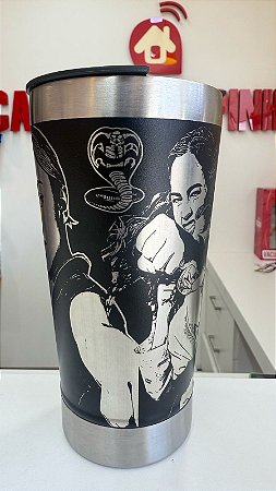 Copo Térmico  Personalizado Tema Cobra Kai 473ml com Gravação a Laser