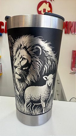 Copo Térmico Personalizado em 360 Graus Jesus Sobre as Àguas