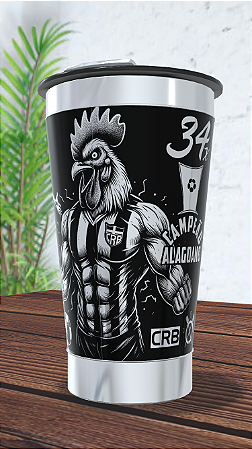 Copo Térmico CRB Alagoas 473 ml com Gravação a Laser 360°