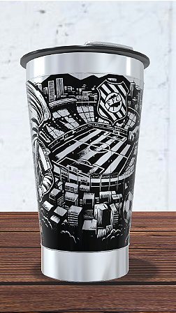 Copo Térmico  Figueirense Futebol Clube 473 ml com Gravação a Laser 360°