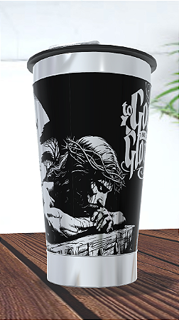 Copo Térmico Jesus Rei da Glória 473 ml com Gravação a Laser 360°
