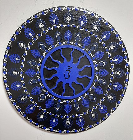 Mandala em pontilhismo Chakra Frontal