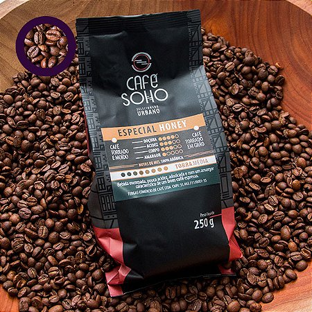 Café Soho Especial Honey em Grão 250g