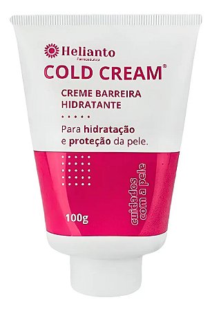 Creme Barreira Hidratante protetora Cold Cream 100G - HELIANTO