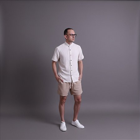 Camisa Gola Padre Linho