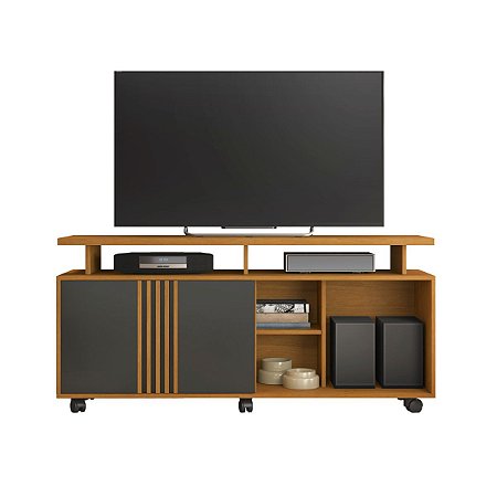 Rack para TV até 58 Polegadas Humor JCM Cinamomo / Grafite