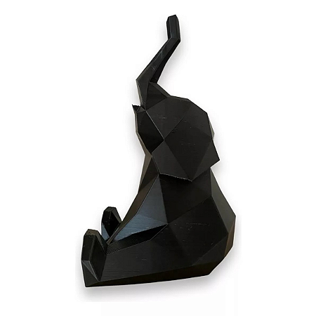 Elefante decorativo Preto