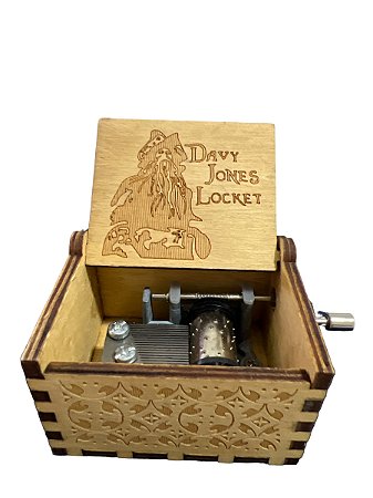 Caixinha de musica tema Davy Jones de papel manivela