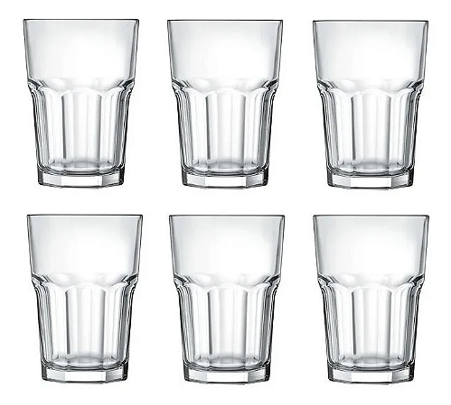 Jogo De Copos Nadir Bristol 410ml Com 06 Peças -Loreto