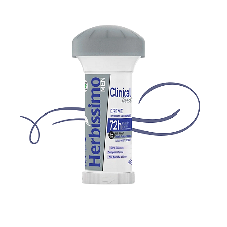 Desodorante Herbíssimo Creme Twist Clinical Azul 45g-Loreto