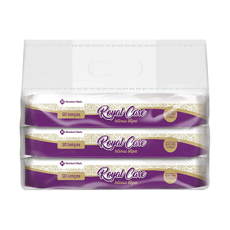 Lenços Umedecidos Intimus Royal Care Wipes 150 Unidades