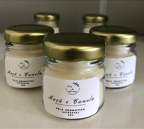 Vela Aromática Maçã e Canela 40gr