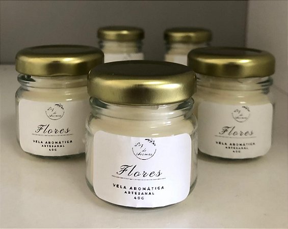 Vela Aromática Flores 40gr