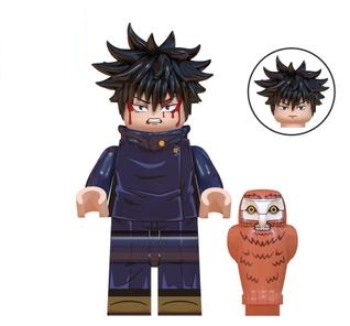 Boneco Bloco Montar Fushiguro Megumi Jujutsu Kaisen