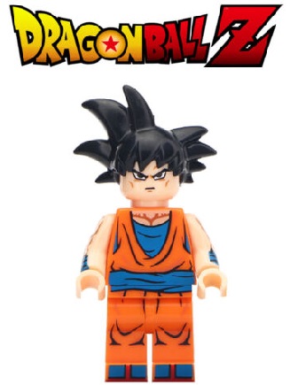 Boneco Bloco Montar Goku Dragão Ball