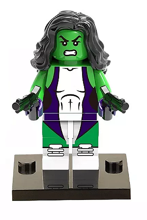 Boneco Bloco Montar She Hulk Marvel