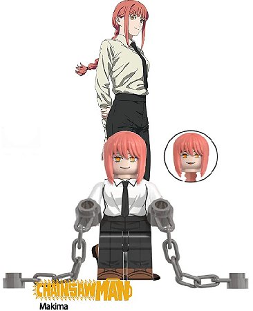 Boneco Bloco de Montar Makima Chainsaw Man