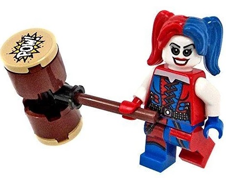 Boneco Bloco de Montar Vilã Harley Quinn DC