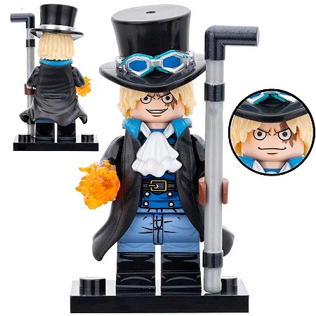 Boneco bloco de Montar One Piece Sabo
