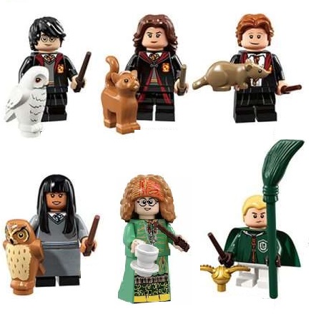 Boneco Bloco de Montar Harry Potter - Kit 6 Personagens