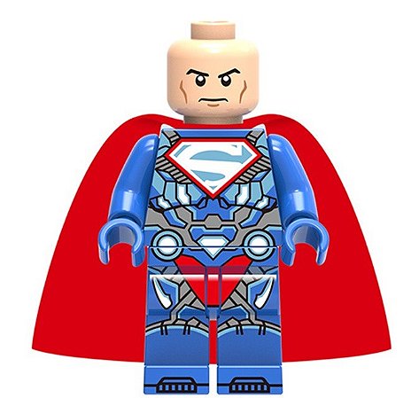 Boneco Bloco de Montar Super Vilão Lex Luthor DC