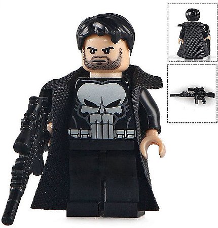 Boneco Bloco de Montar O Justiceiro Marvel