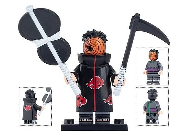 Boneco Bloco de Montar Tobi - Obito Uchiha Akatsuki Naruto